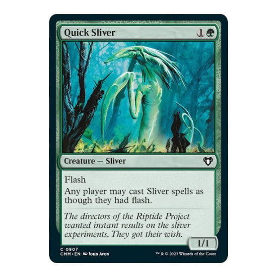 Quick Sliver (CMM) #907 Common (Lightly Played) Commander Masters Magic: The Gathering: 2023