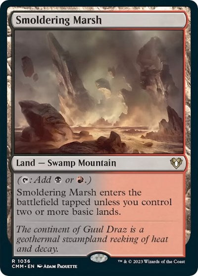 Smoldering Marsh (CMM) #1036 Rare (Lightly Played) Commander Masters Magic: 2023
