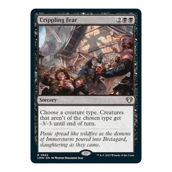Crippling Fear (CMM) #862 Rare Commander Masters Magic: The Gathering: 2023