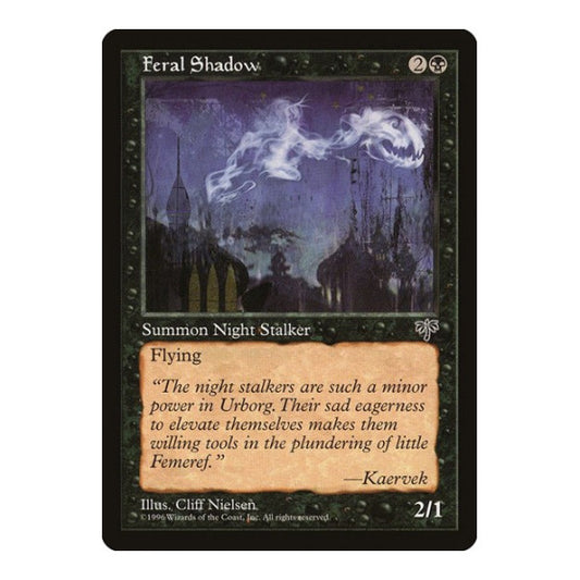 Feral Shadow (MIR) #122 Common Mirage Magic: The Gathering: 1996