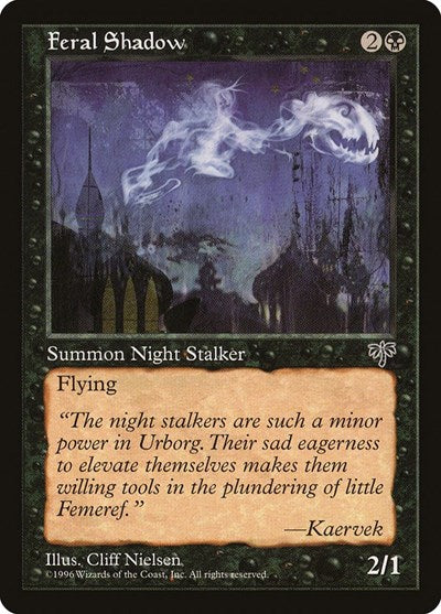 Feral Shadow (MIR) #122 Common Mirage Magic: The Gathering: 1996
