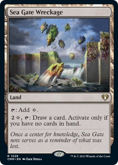 Sea Gate Wreckage (CMM) #1028 Rare (Lightly Played) Commander Masters Magic: The Gathering: 2023