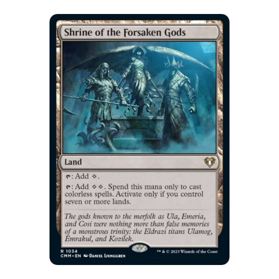 Shrine of the Forsaken Gods (CMM) #1034 Rare (Lightly Played) Commander Masters Magic: The Gathering: 2023