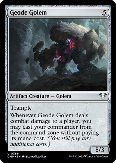 Geode Golem (CMM) #386 Uncommon (Lightly Played) Commander Masters Magic: The Gathering: 2023