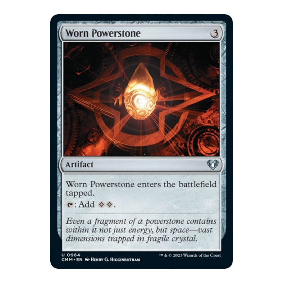 Worn Powerstone (CMM) #984 Uncommon (Lightly Played) Commander Masters Magic: The Gathering: 2023