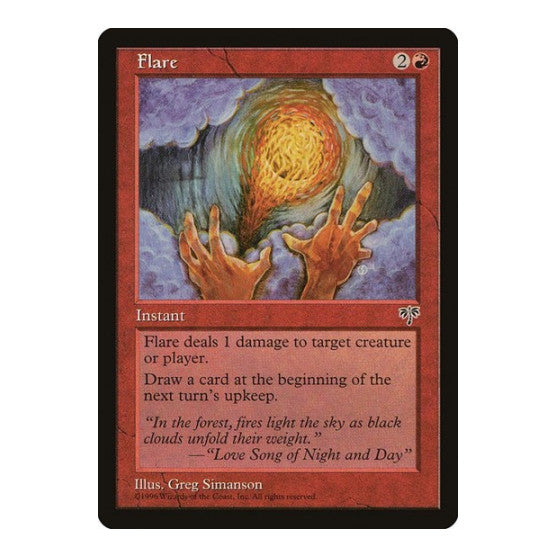 Flare (MIR) #176 Common (Lightly Played) Mirage Magic: The Gathering: 1996