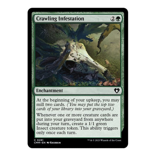 Crawling Infestation (CMM) #281 Common (Lightly Played) Commander Masters Magic: The Gathering: 2023