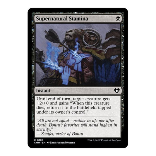 Supernatural Stamina (CMM) #188 Common (Lightly Played) Commander Masters Magic: The Gathering: 2023