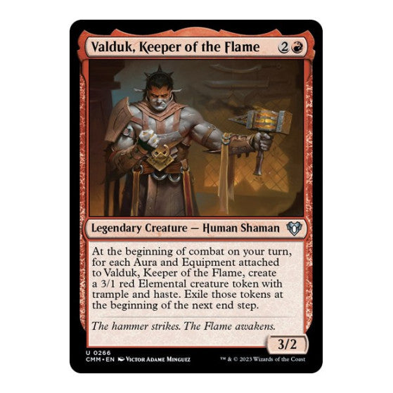 Valduk, Keeper of the Flame (CMM) #266 Uncommon (Lightly Played) Commander Masters Magic: The Gathering: 2023