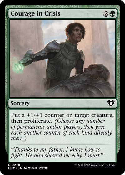 Courage in Crisis (CMM) #278 Common Commander Masters Magic: The Gathering: 2023