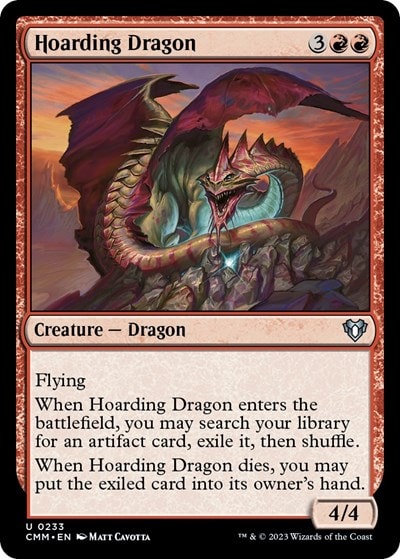 Hoarding Dragon (CMM) #233 Uncommon (Lightly Played) Commander Masters Magic: The Gathering: 2023