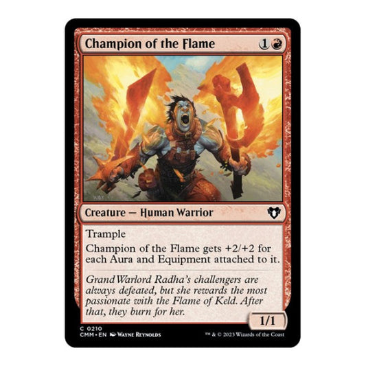 Champion of the Flame (CMM) #210 Common (Lightly Played) Commander Masters Magic: The Gathering: 2023
