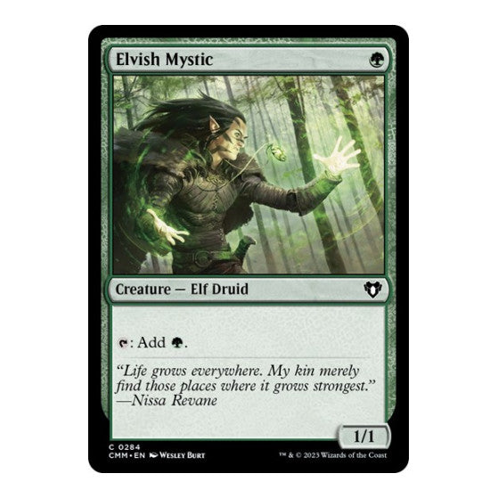 Elvish Mystic (CMM) #284 Common (Lightly Played) Commander Masters Magic: The Gathering: 2023