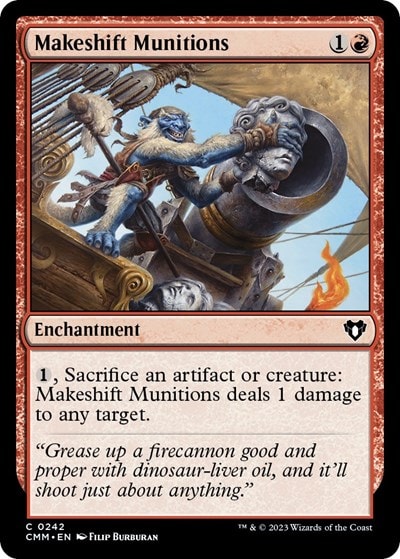 Makeshift Munitions (CMM) #242 Common (Lightly Played) Commander Masters Magic: The Gathering: 2023