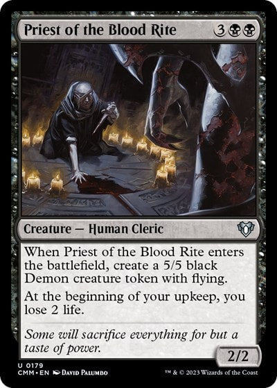 Priest of the Blood Rite (CMM) #179 Uncommon (Lightly Played) Commander Masters Magic: The Gathering: 2023