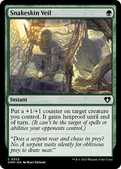 Snakeskin Veil (CMM) #323 Common (Lightly Played) Commander Masters Magic: The Gathering: 2023