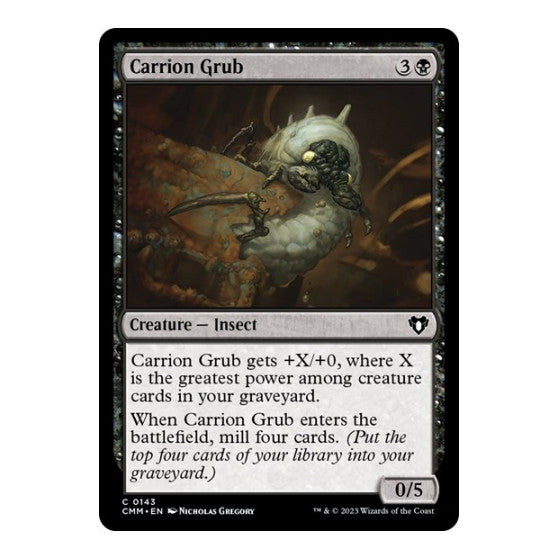 Carrion Grub (CMM) #143 Common (Lightly Played) Commander Masters Magic: The Gathering: 2023