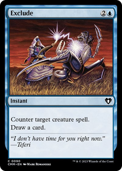 Exclude (CMM) #90 Common (Lightly Played) Commander Masters Magic: The Gathering: 2023