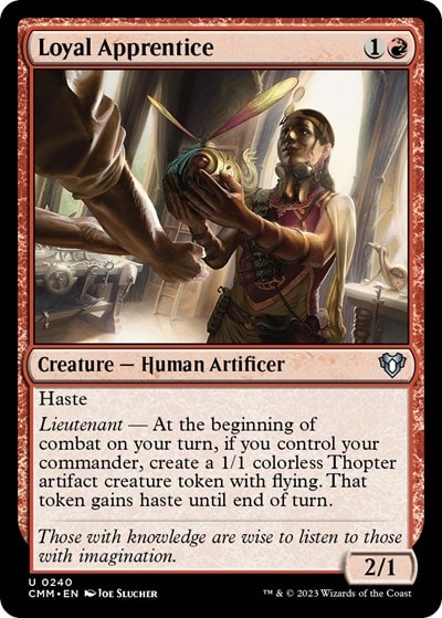 Loyal Apprentice (CMM) #240 Uncommon (Lightly Played) Commander Masters Magic: The Gathering: 2023