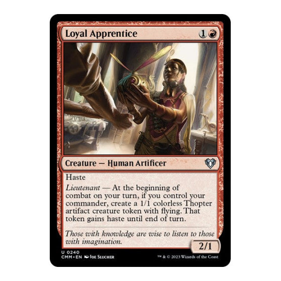 Loyal Apprentice (CMM) #240 Uncommon (Lightly Played) Commander Masters Magic: The Gathering: 2023