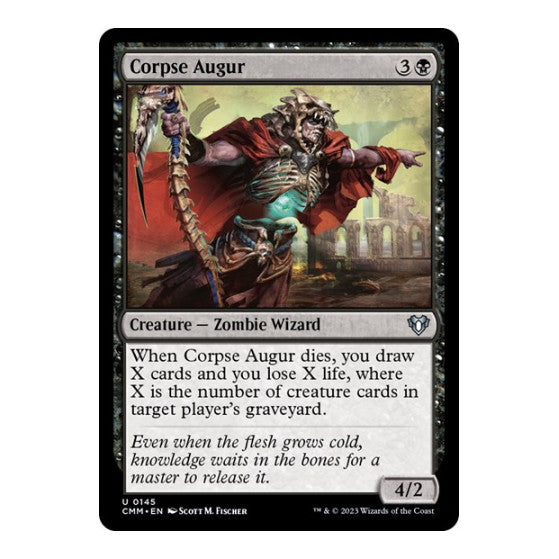 Corpse Augur (CMM) #145 Uncommon (Foil Lightly Played) Commander Masters Magic: The Gathering: 2023