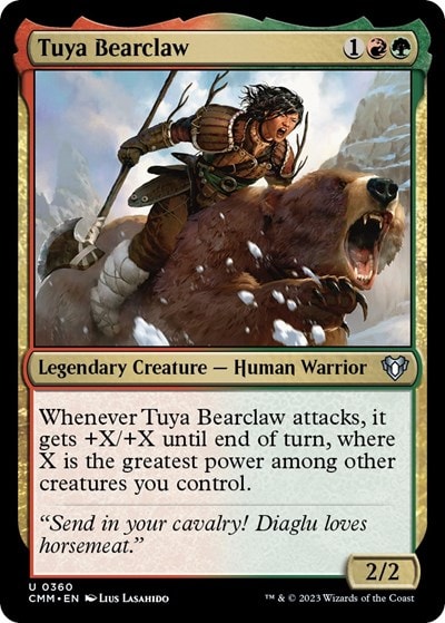 Tuya Bearclaw (CMM) #360 Uncommon (Lightly Played) Commander Masters Magic: The Gathering: 2023
