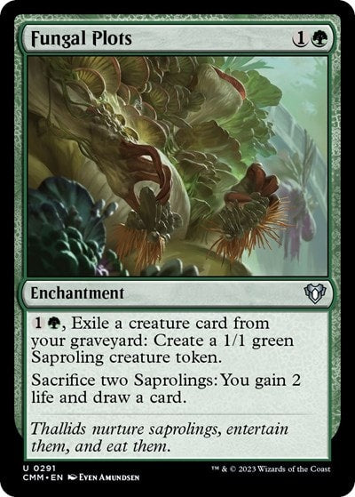 Fungal Plots (CMM) #291 Uncommon (Lightly Played) Commander Masters Magic: The Gathering: 2023