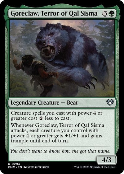 Goreclaw Terror of Qal Sisma (CMM) #293 Uncommon (Lightly Played) Commander Masters Magic: The Gathering: 2023