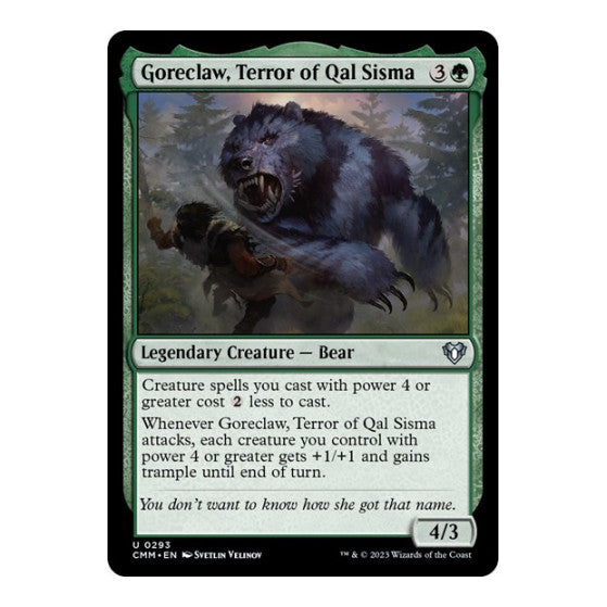 Goreclaw, Terror of Qal Sisma (CMM) #293 Uncommon (Lightly Played) Commander Masters Magic: The Gathering: 2023
