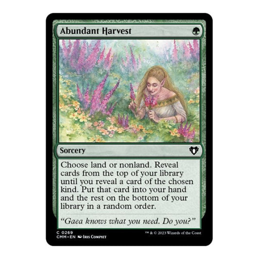 Abundant Harvest (CMM) #269 Common (Lightly Played) Commander Masters Magic: The Gathering: 2023