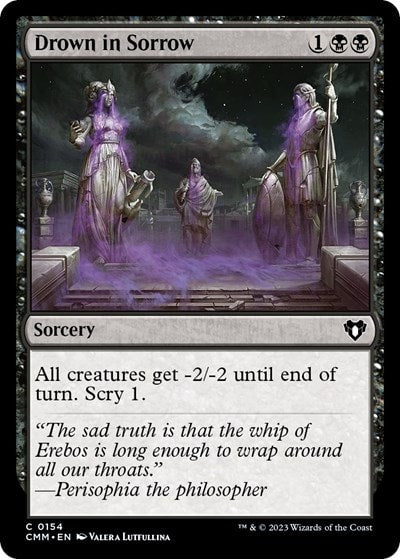Drown in Sorrow (CMM) #154 Common (Lightly Played) Commander Masters Magic: The Gathering: 2023