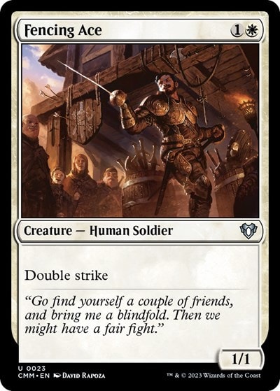 Fencing Ace (CMM) #23 Uncommon (Lightly Played) Commander Masters Magic: The Gathering: 2023