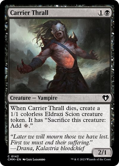Carrier Thrall (CMM) #142 Common Commander Masters Magic: The Gathering: 2023