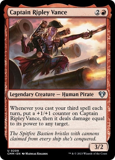 Captain Ripley Vance (CMM) #209 Uncommon (Lightly Played) Commander Masters Magic: The Gathering: 2023