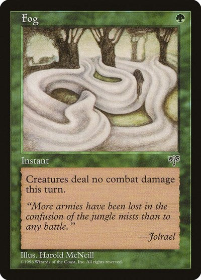 Fog (MIR) #216 Common (Lightly Played) Mirage Magic: The Gathering: 1996