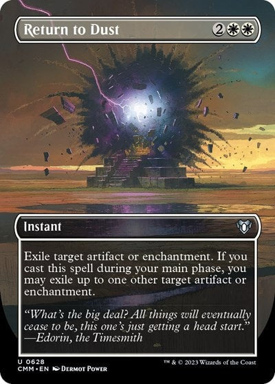 Return to Dust Borderless (CMM) #628 Uncommon (Lightly Played) Commander Masters Magic: The Gathering: 2023