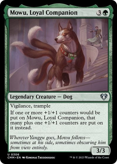 Mowu Loyal Companion (CMM) #306 Uncommon (Lightly Played) Commander Masters Magic: The Gathering: 2023