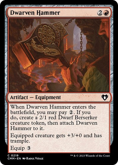 Dwarven Hammer (CMM) #219 Common (Lightly Played) Commander Masters Magic: The Gathering: 2023