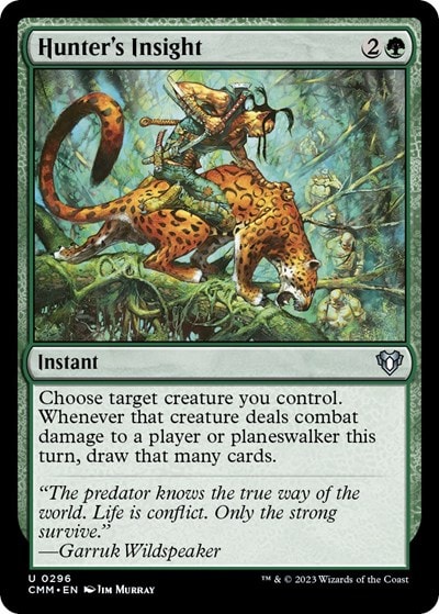 Hunters Insight (CMM) #296 Uncommon (Lightly Played) Commander Masters Magic: The Gathering: 2023