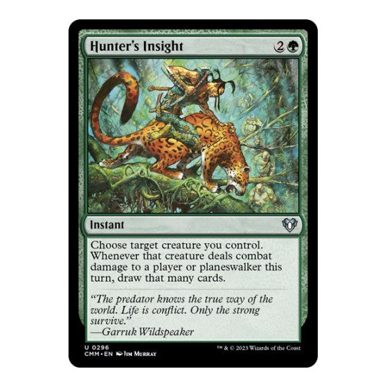 Hunter's Insight (CMM) #296 Uncommon (Lightly Played) Commander Masters Magic: The Gathering: 2023
