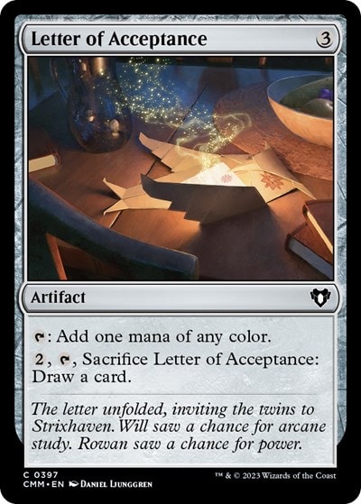 Letter of Acceptance (CMM) #397 Common (Lightly Played) Commander Masters Magic: The Gathering: 2023