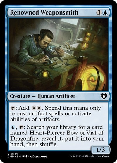 Renowned Weaponsmith (CMM) #114 Common (Lightly Played) Commander Masters Magic: The Gathering: 2023