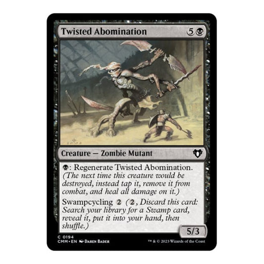 Twisted Abomination (CMM) #194 Common (Lightly Played) Commander Masters Magic: The Gathering: 2023