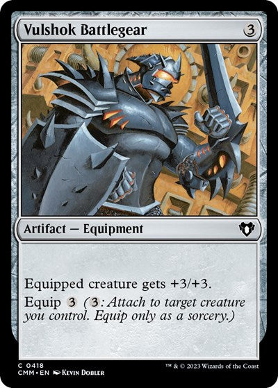Vulshok Battlegear (CMM) #418 Common (Lightly Played) Commander Masters Magic: The Gathering: 2023