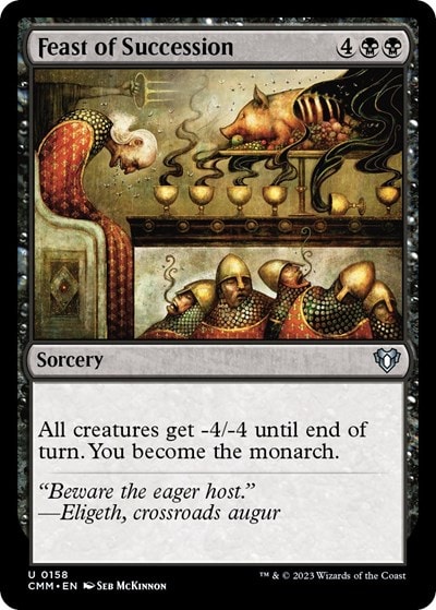 Feast of Succession (CMM) #158 Uncommon (Lightly Played) Commander Masters Magic: The Gathering: 2023