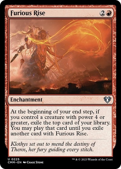 Furious Rise (CMM) #225 Uncommon (Lightly Played) Commander Masters Magic: The Gathering: 2023