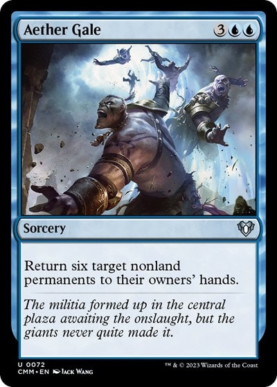 Aether Gale (CMM) #72 Uncommon (Lightly Played) Commander Masters Magic: The Gathering: 2023