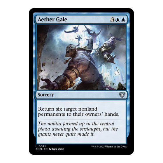 Aether Gale (CMM) #72 Uncommon (Lightly Played) Commander Masters Magic: The Gathering: 2023