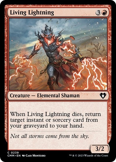 Living Lightning (CMM) #239 Common (Lightly Played) Commander Masters Magic: The Gathering: 2023