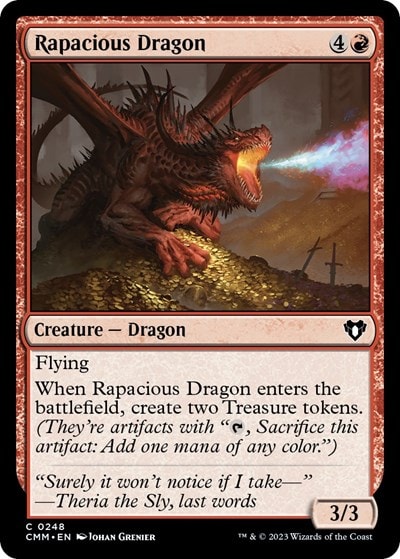 Rapacious Dragon (CMM) #248 Common (Lightly Played) Commander Masters Magic: The Gathering: 2023